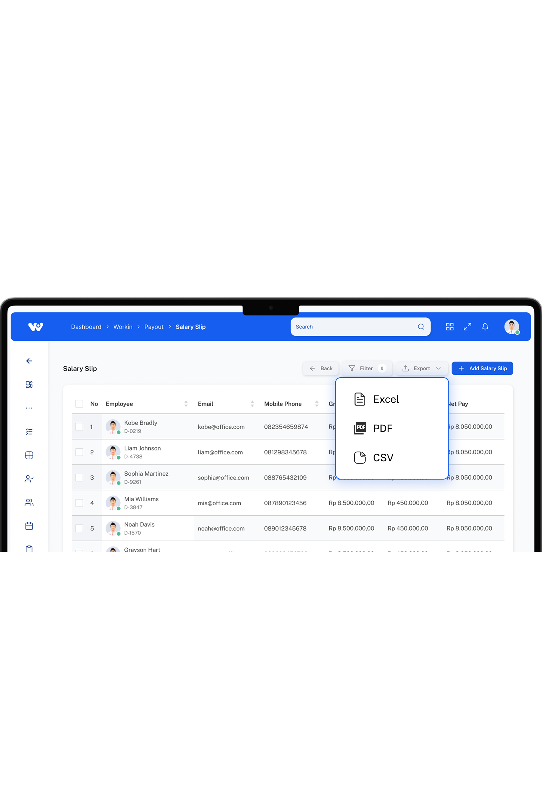 Buat Laporan Payroll dengan Dashboard